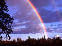 Rainbow on the Yukon River