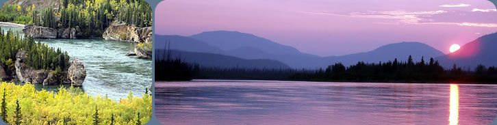 Sunset on the Yukon River - Yukon River Adventure
