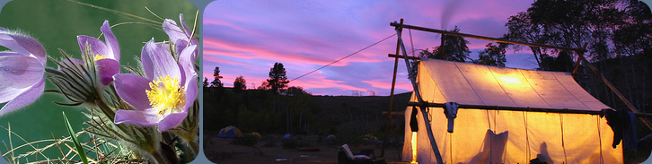 Tente prospecteur au coucher du soleil - Yukon River Adventure