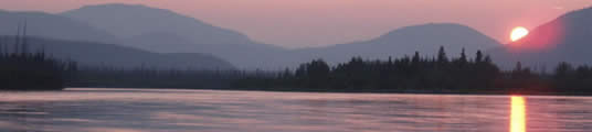 Sunset on the Yukon River