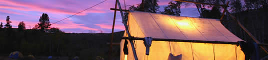 Walltent by the Yukon River